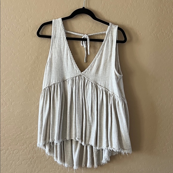 Linen Blend Top - Picture 1 of 3